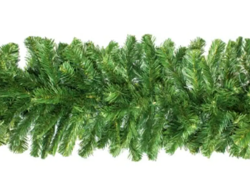 Lit Garland - 9' Minleon Garland w/ Sun Warm White Lights - Tacky Christmas Decor - Decorations Supplies - Ornaments - 10" Thickness - Pre-Lit with Warm White 5mm Mini Lights - Versatile for Indoor & Outdoor Settings