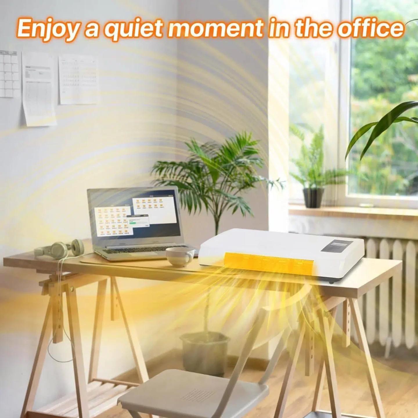 STOP BUYING TWO!  2-in-1 All-Season Wall Fan & Heater - Dual Mode Warm & Natural Air, The Ultimate Home Comfort Essential (White)