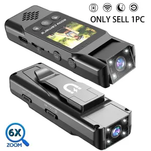 1080P Outdoor Sports Camera Portable Handheld Dv with 6x Digital Zoom, 180° Rotating Lens, LCD Display, WiFi Hotspot, Wireless Vlog Camera, Vlog Dv Photography Handheld Video Camera, Wearable Recording Camera