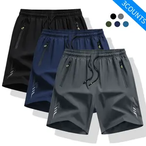 Men's Multi-Color Sports Shorts - Summer Loose Casual Stretch Waistband Pocket Quick-Dry Knee-Length ShortsLightweight breathable fabric, perfect for everyday workouts, beach, and outdoor activities.