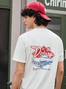 Vintage Vibes, Summer Ready | Men's Retro Car Print T-Shirt | Stay Cool in More Ways Than One