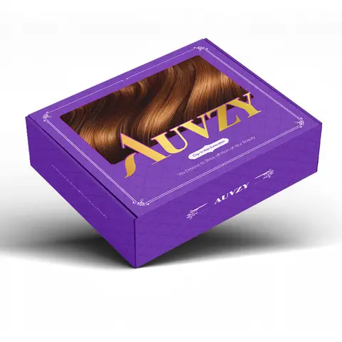 AuvzyHair Boutique Packaging Box 1Pcs - Original Packaging for Hair Accessories Organize Showcase