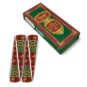 4 Pack 100% Natural Ready to Use Henna Hair Dye Cones Reddish Brown Color for Women Long Lasting Henna Paste for Gray Hair Root Touch Up Spot Hair Coloring Cruelty Free