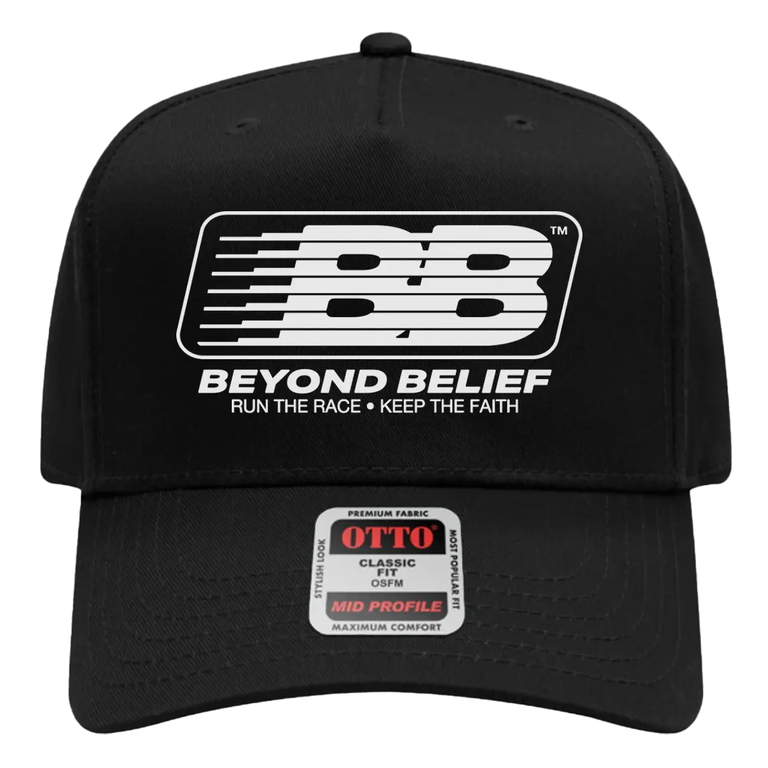 Beyond Belief™ "BB" Hat - White & Black (Official Movie Merch)