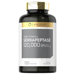 Carlyle Serrapeptase 120000 SPU | 120 Capsules | Supports Sinus Health | Gluten Free Enzyme Supplement