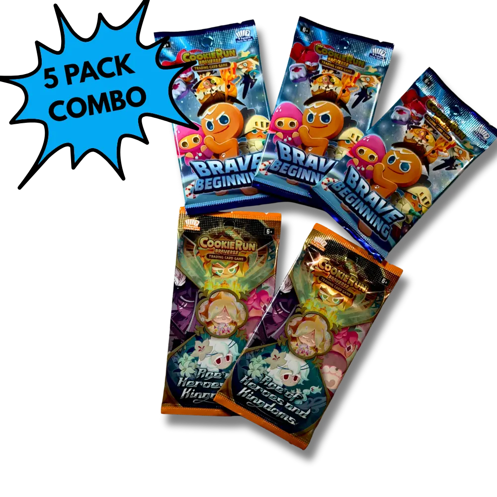 CookieRun Combo Pack – 3× Set 1 Boosters + 2× Set 2 Boosters