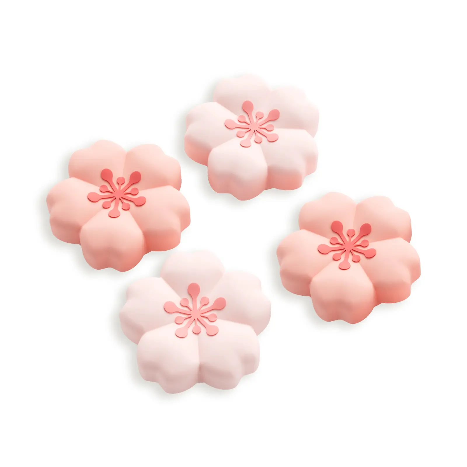 Geekshare Sakura Joystick Caps for Nintendo Switch 2 Joy-Con (2-Pack) – Cherry Bossom, Soft Anti-Slip Thumb Grip Covers, Accessories, Controller Accessories