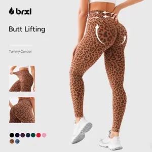 BRXL Lycra Fabric Butt Lifting No Front Seam High-Waisted Breathable Yoga Pants Tummy Control Seamless Gym Running Leggings #Parati #GymWorkout #TikTokMadeMeBuyIt #outdoorfun #Summervibes #beachoutfit-1
