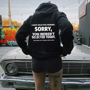 I HAVE SELECTIVE HEARING SORRY  Hoodie, Tshirt, Sweatshirt, Aesthetic Tatoo Outfits, Streetwear Style, Retro Vintage Y2k Women Graphic Tees