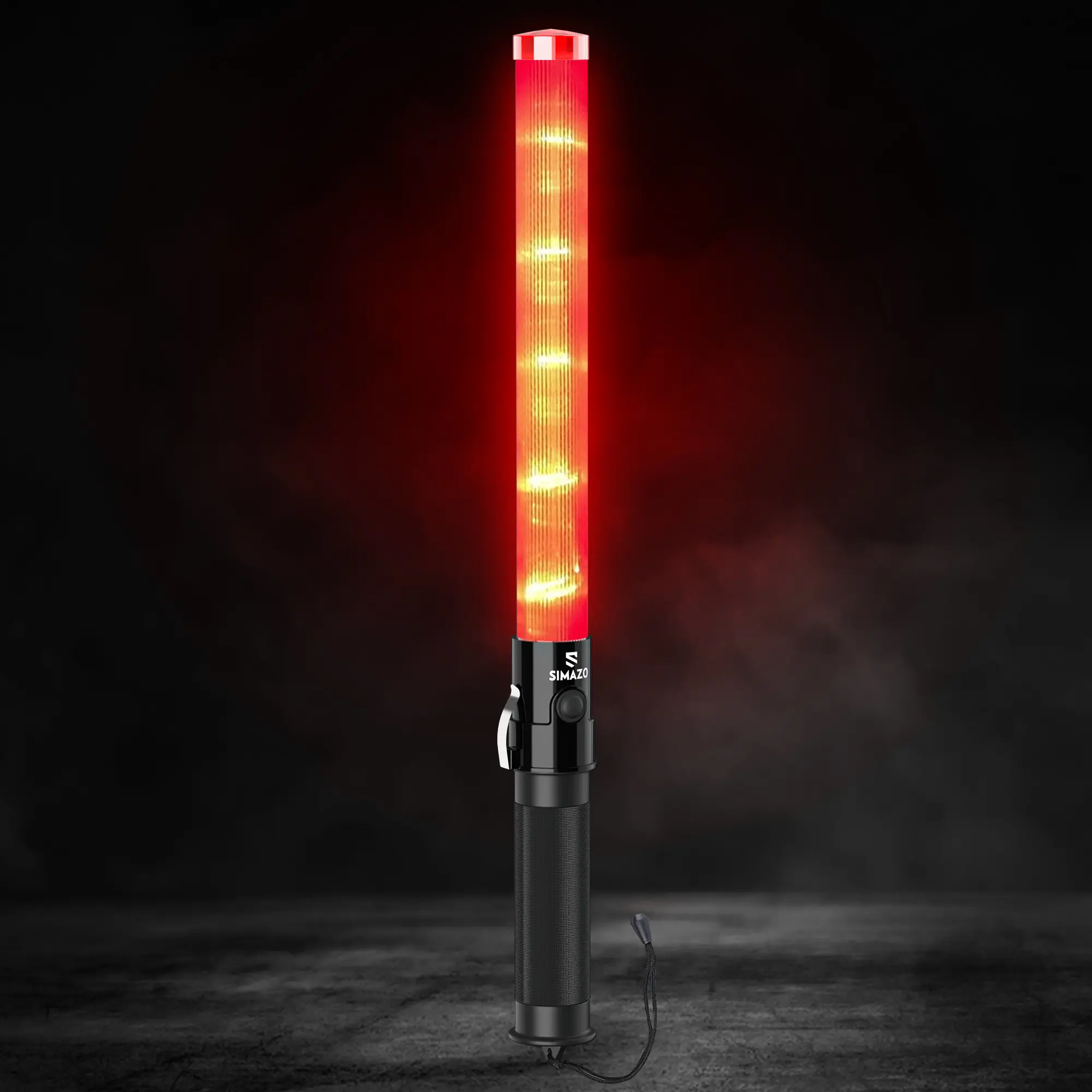 E-riding 21 inch Traffic Wand Safety Light Wands | High Visibility, Durable, Portable | Traffic Control Wand with 3 Flashing Modes for Parking, Aircraft, Night Traffic Directing