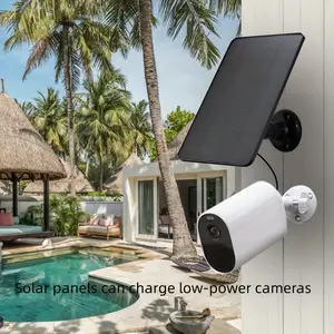 360° Adjustable Solar Panels with Micro USB & USB-C Connectors - Ideal for Low-Voltage Security Cameras, Doorbells, Lights & Monitoring Devices - No Battery Needed, 39.37inch-118.11inch Long Cable, Solar Charging Solution|Adjustable Solar