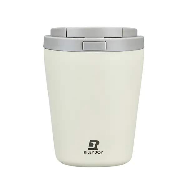350ml Portable Coffee Tumbler: A stainless steel vacuum-insulated mug featuring a one-touch opening lid, a leak-proof design, and a built-in flow channel. Highly portable and car-friendly, it supports convenient one-handed operation.
