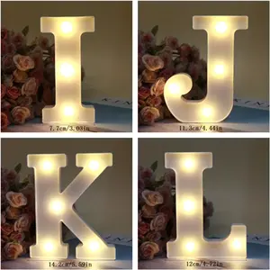 1pc Alphabet Letter LED Lights Luminous Number Lamp Decor