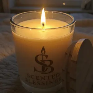 Creamy Vanilla Butter Cashmere Fragrance Candle, 9oz Cozy Aroma Home Decor Candle