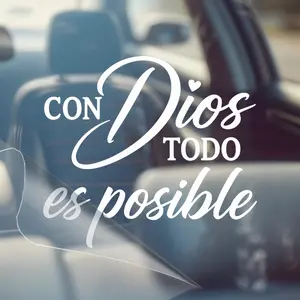 Spanish Inspirational Car Decal | Con Dios Todo Es Posible | Vinyl Sticker | Multiple Colors Available | Faith Decal  Waterbottle Stickers, Laptop Stickers Fit for Cars Windows Bumpers Trucks Motorcycles or Any Other Smooth Surface