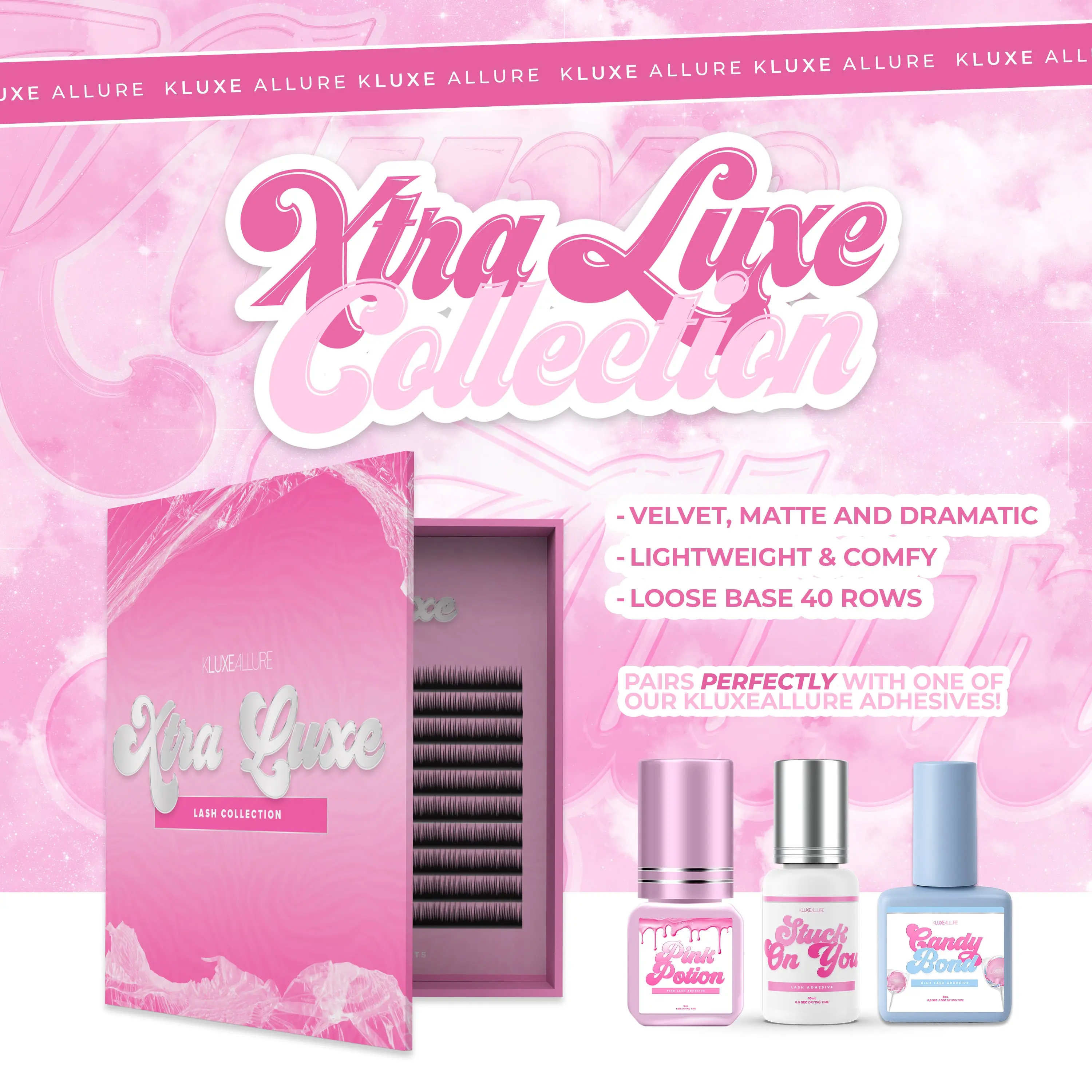 “XTRA LUXE” | 40 Row Lash Collection