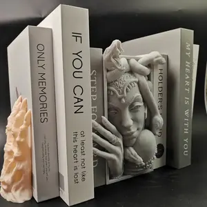 Gothic Greek Medusa Bookends, Bookshelf Accessory, 3D Printed Plastic Statues, Dark Academia & Fantasy Desk Ornaments, Ideal Reader Gifts, Indoor Home Décor
