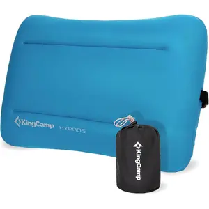 KingCamp Inflatable Pillow for Camping, Large(19.7" x 11.8") Camping Pillow, Ultra-Soft Camp Pillow with Washable Foam Cover for Home-Like Comfort, Hiking, Car, Beach, Travel