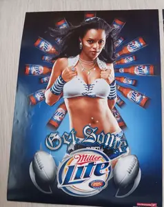 Miller Lite Beer Sexy Girls- Get Some Poster 2004