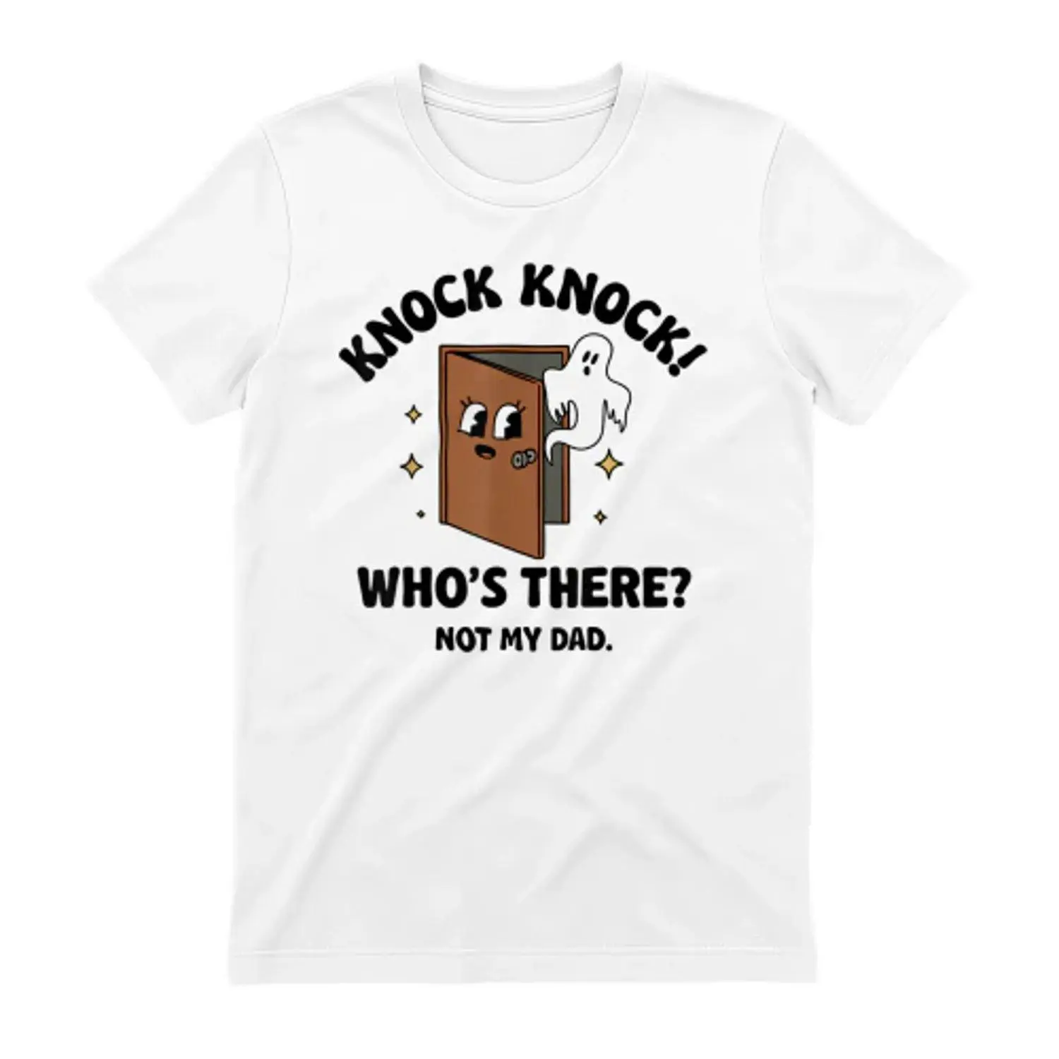 Unisex Pure Cotton Athletic Fit Short-Sleeve Sports T-Shirts - "KNOCK KNOCK" Inspirational Quote Graphic, Workout Tops, Lightweight, Breathable, Machine Washable, Multi-Size Performance Tees for Sports