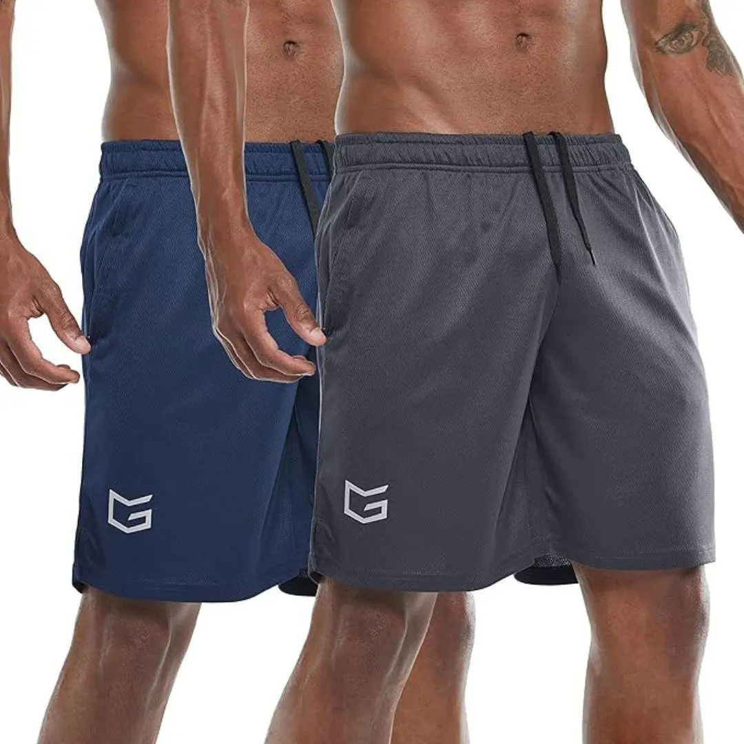 Navy Blue+Dark Grey Shorts