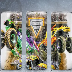 Big Trucks Stainless Steel Skinny Tumbler