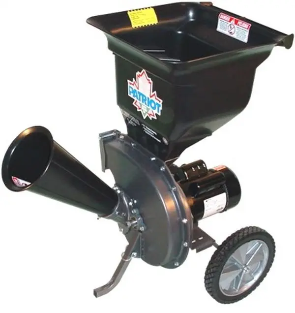 Patriot CSV-2515 1.5 hp Electric Wood Chipper Leaf Shredder