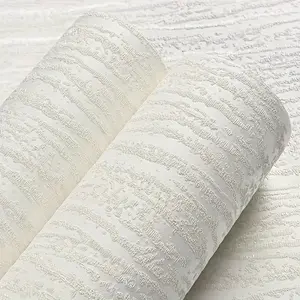 Roll of self-adhesive wallpaper, 3D diatom striped texture contact paper, peel and stick, home decoration, removable, for living room, kitchen, bedroom, dormitory wallpaper, furniture renovation wallpaper, aesthetic wallpaper, Textured Wall Paper