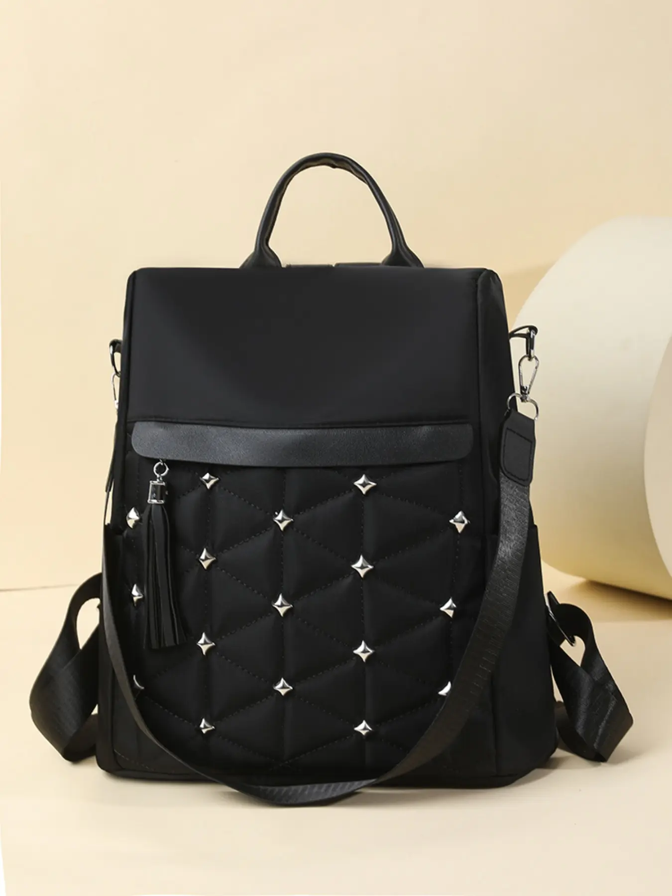 Women's Anti-Theft Shoulder Bag, Fashionable Urban Commuter Business Travel Backpack, Large Capacity Oxford Cloth Bookbag, Casual Trendy Simple Style, Daily Backpack, Durable Backpack, Traveler Essentials Backpack
