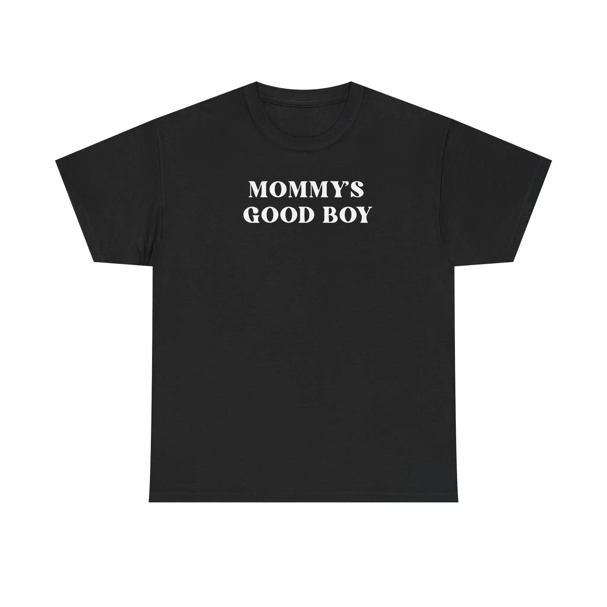 Men's Vintage Sporty Breathable Heavy Cotton T-Shirt - "MOMMY'S GOOD BOY" Funny Tee, Casual Gift for Men, Pair with Shorts