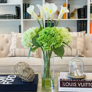 Tall Calla Lily Hydrangea Real Touch Flower Arrangement