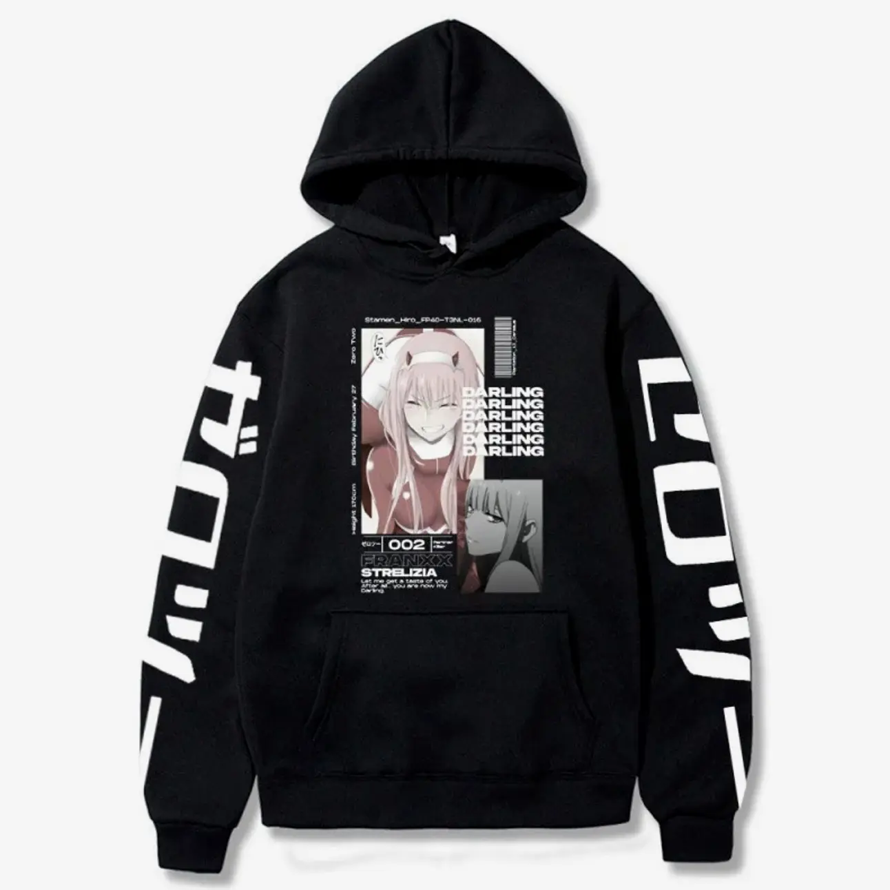 DARLING in The FRANXX 02 Hoodies Men New Fashion Long Sleeve Sweatshirts Women Casual Harajuku Streetwear Pullovers Sudaderas HM1