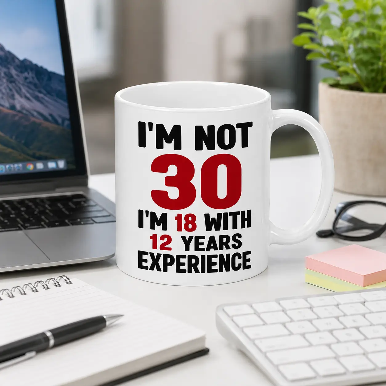 30th Birthday Gifts Coffee Mug 11Oz, 1996 Birthday Cup for Women Men, Funny 30 Year Old Gift for Her Him, Gift for Friend Sister Brother