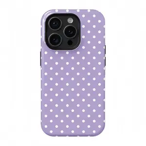 Purple polka dots iPhone case, suitable for iPhone17 ProMax,16Promax, Pro,plus，15,14,13.Premium phone case | Shockproofprotective phone case |Smart phone case, a gift for girls