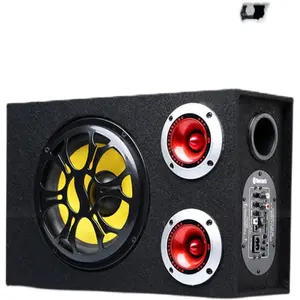 Dual Tweeter Subwoofer Car Stereo Speaker, 12V-24V-220V Bluetooth Audio with TF Card, for Truck & Home Use, Automotive Accessory