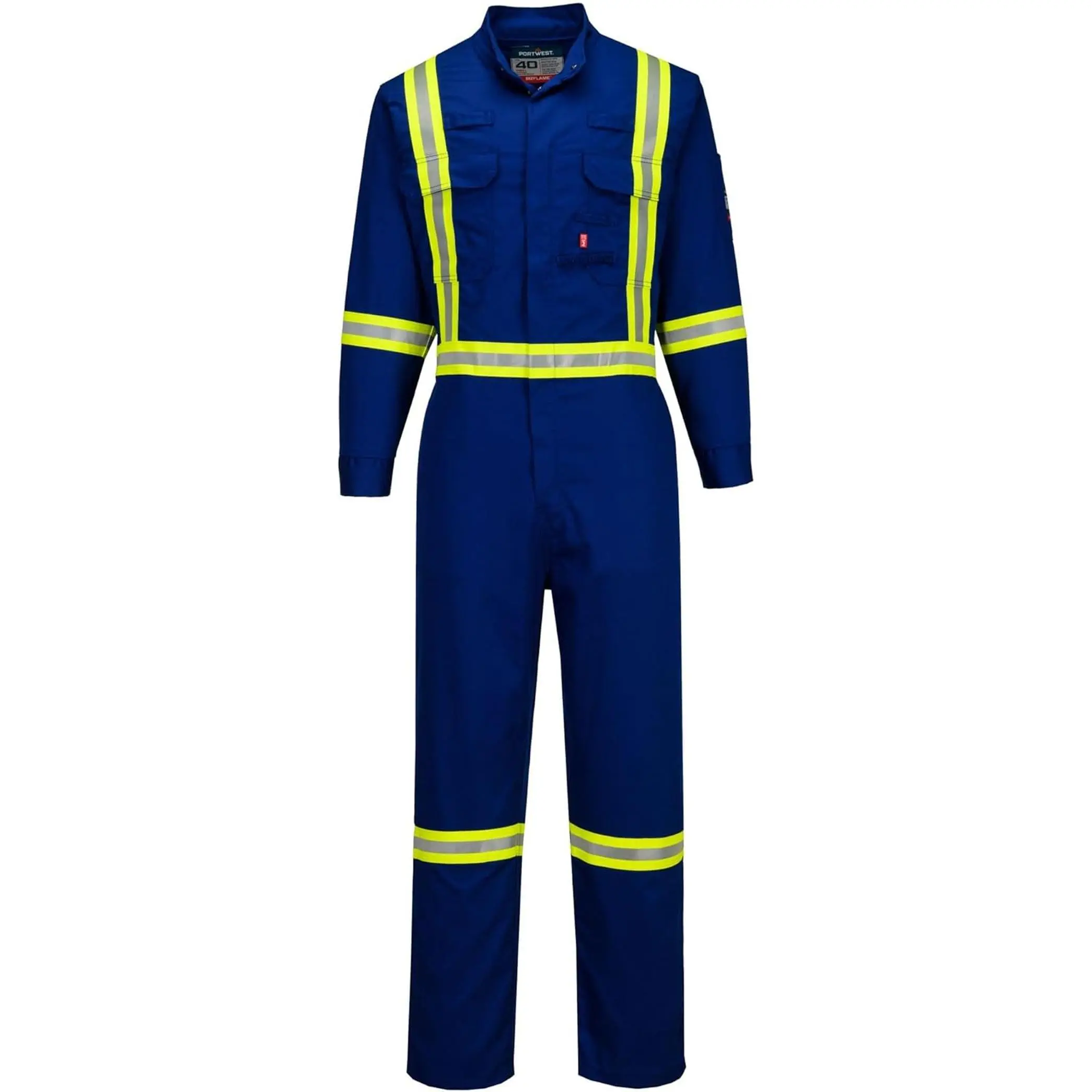 FR511 Bizflame 88/12 X Back Iona FR Coverall NFPA 2112 ARC 2 ASTM CSA Class 1 Dual Hazard Flame Resistant Work Suit