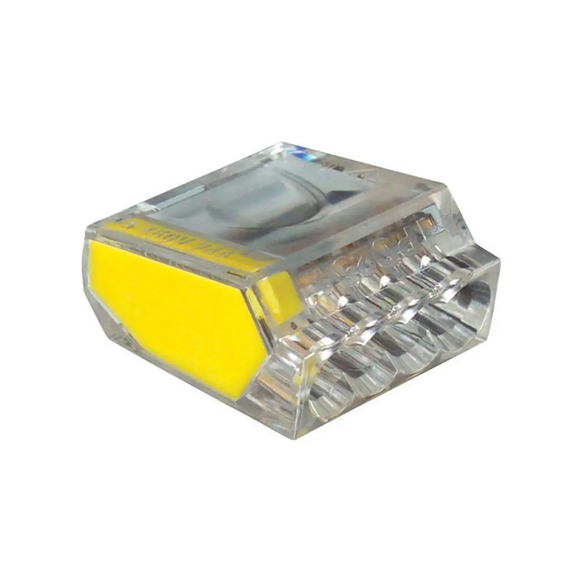 Gardner Bender 4-Port Pushgard Push-in Wire Connector, 1000V Max, Compact, Stainless Steel Springs, Simplified Insertion, Restricts Pullout, Color-Coded Side Panels, Copper-to-Copper Connections for Boating, Voltage Check, Continuity Test Point