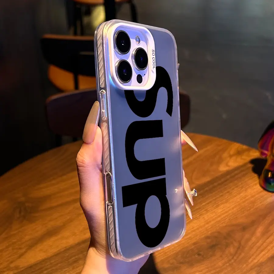 Bold Text Aesthetic Pattern for iPhone Case:  Luxury Design with Enhanced Protection The perfect gift for a holiday or birthday |for iPhone 17/16/15/14/13/12/11