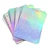 Koala Holographic Laminate Sheets Self-Adhesive Waterproof A4 Overlay for Sticker Print Protection 25 Sheets Non-Printable Grid Backing