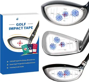 Golf Impact Tape  Club  Impact Stickers for Drivers, Irons & Woods with 5  Sheets  Instant Swing Feedback, -Resistant, No , Easy-Peel, Sweet Spot Target