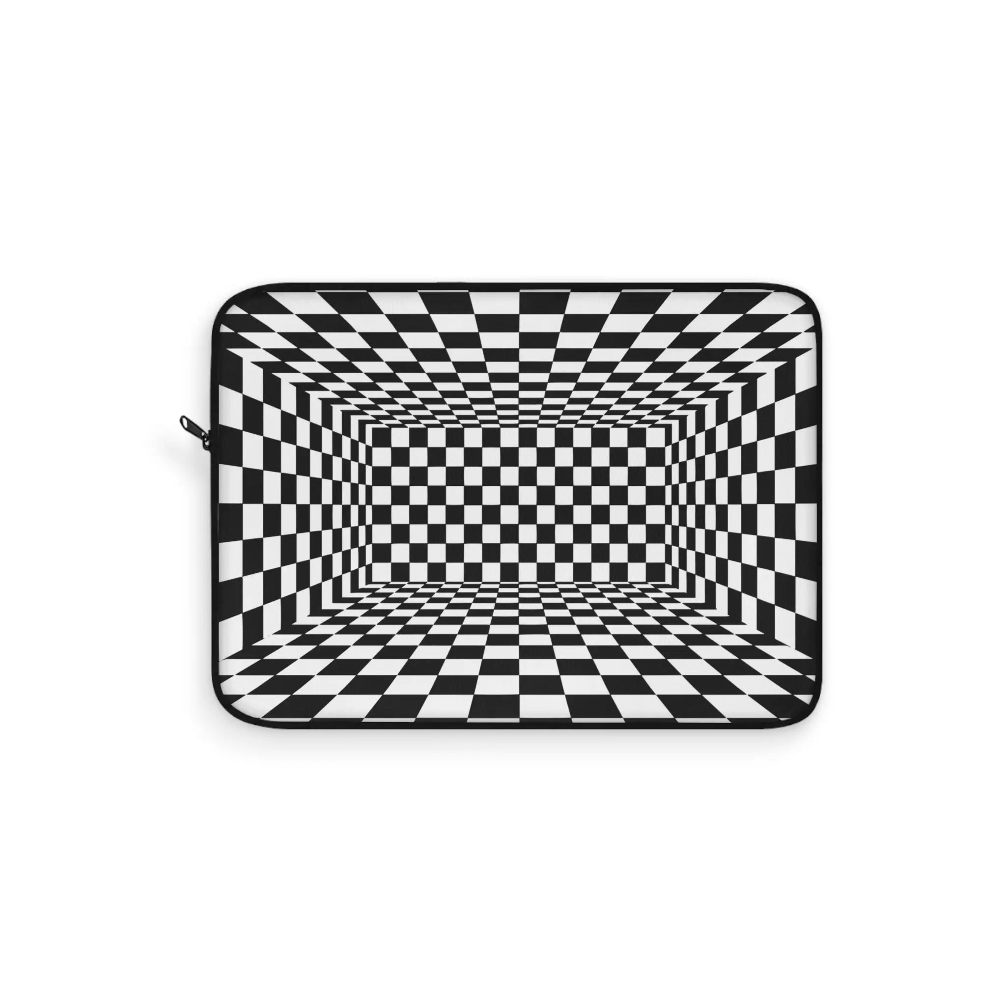 Checkered Pattern Laptop Sleeve | Artistic Tech Bag, Computer Case, Gift for Students, Gamer Accessories, Office Supplies