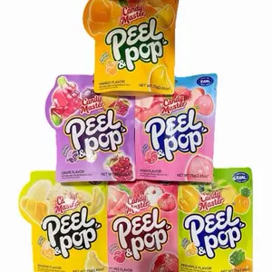 Candy Master Peel & Pop Peelable Gummies 150g (2 Packs) OR 225g (3 Packs) - Assorted Fruity Flavors - Halal Gummy with Fruit Juice Peelerz Snack sweet chewy s outdoorfun