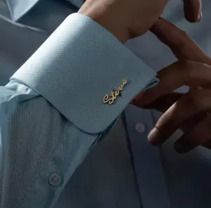 Men's Custom Cuffs | Stainless Steel Full Name Cufflinks - Fashionable Jewelry for Men | Coram Deo