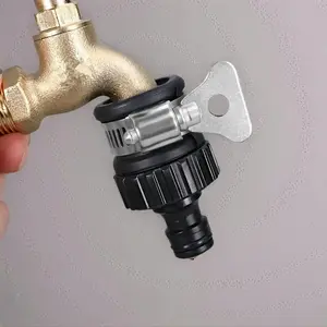 Universal Quick-Connect Hose Adapter, Robust & Easy-fit Hose Adapter for Car Wash & Garden Irrigation, Water Hose Nozzle, Garden High Pressure Hose Metal, Garden Hose Connector, Watering Systems