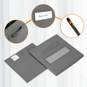 11 Inch Storage Cube,Storage bin (Set of 10) Foldable Fabric Cube Storage Bins with 10 Labels Window Cards & a Pen,Baskets Containers for Shelves,Closet Organizers Box for Home & Office,Gray