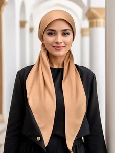 Women's Solid Color Hijab, Casual Versatile Breathable Hijab for Daily Wear, Modest Fashion Accessories for Women & Girls, Muslim