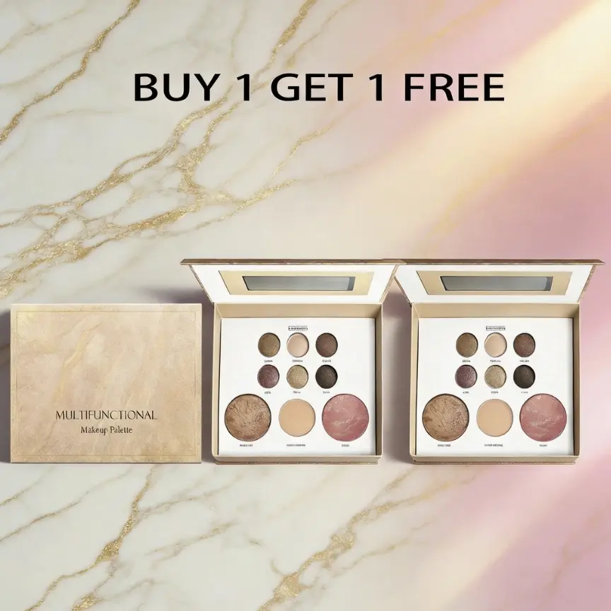 Buy 1 Get 1 Free，Makeup Palette – Eyeshadow, Blush & Bronzer Face Kit, Full Face Makeup Gift Set for Women, Neutral Pigmented Colors Oil Powder Cosmetic Full Face kit cheap palette Daily