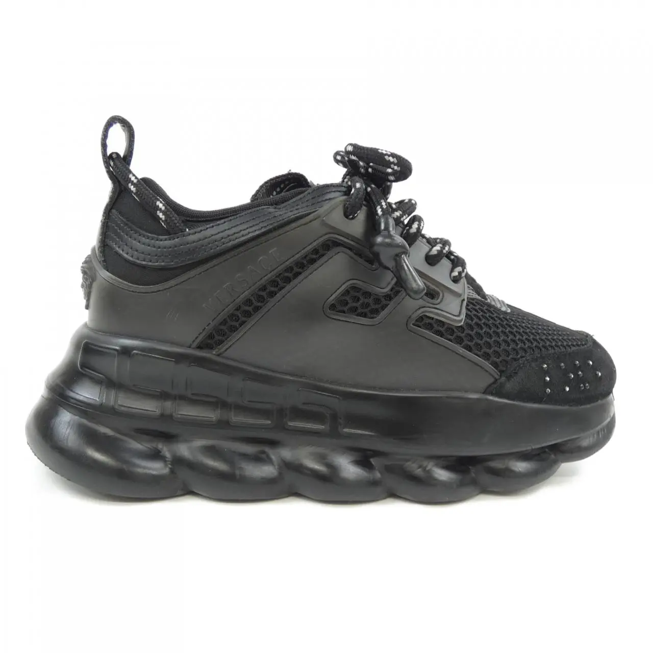 Pre-owned VERSACE Rubber Small Leather Goods Sneakers