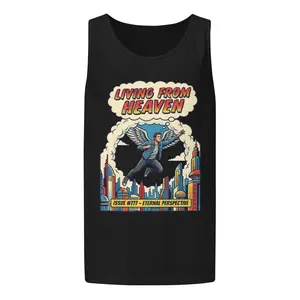 Living From Heaven Unisex Garment-Dyed Tank Top