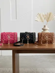 Women's Fashion PU Chain Hobo Crossbody Bag, Tassel Decor Mini Shoulder Bag, Casual Style for Shopping and Daily Use, All Seasons, Trendy Crossbody Bag, Fashionable Bags